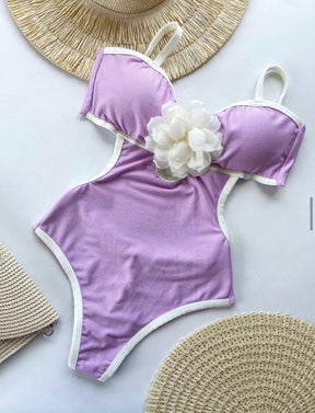 Maiô Lilás Plus Size