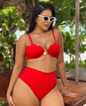 Biquini Red Plus Size