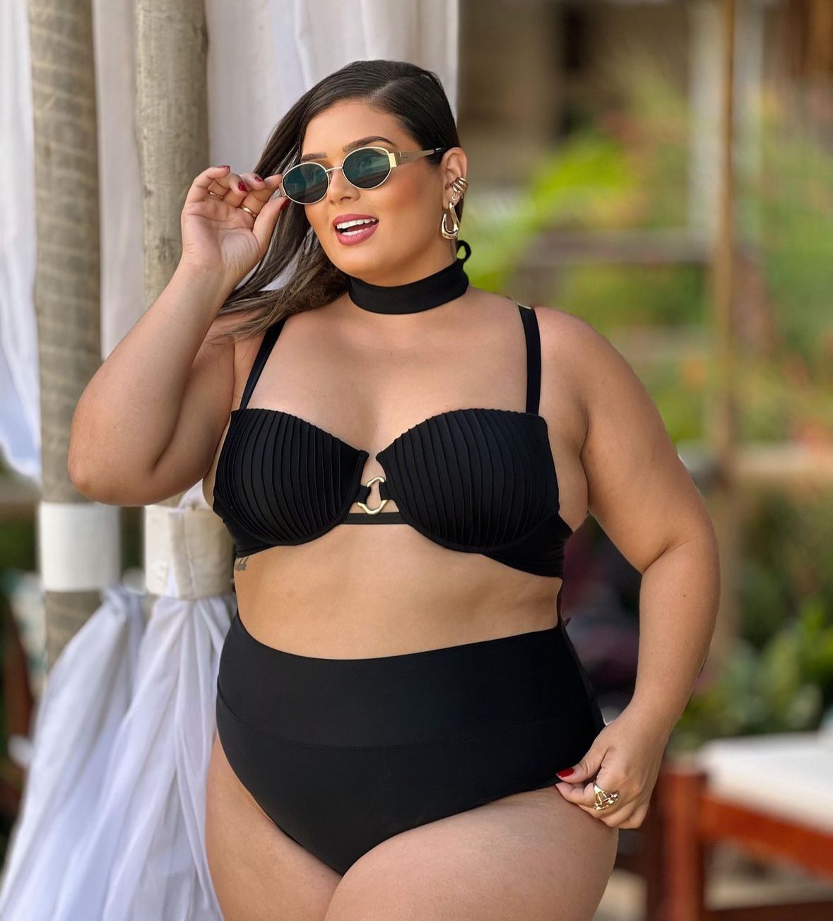 Biquini Black Plus Size