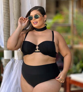 Biquini Black Plus Size