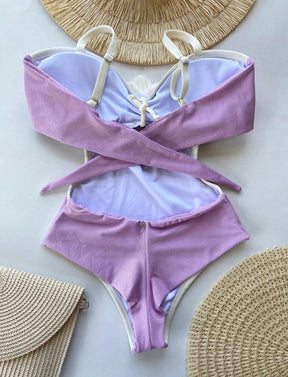 Maiô Lilás Plus Size